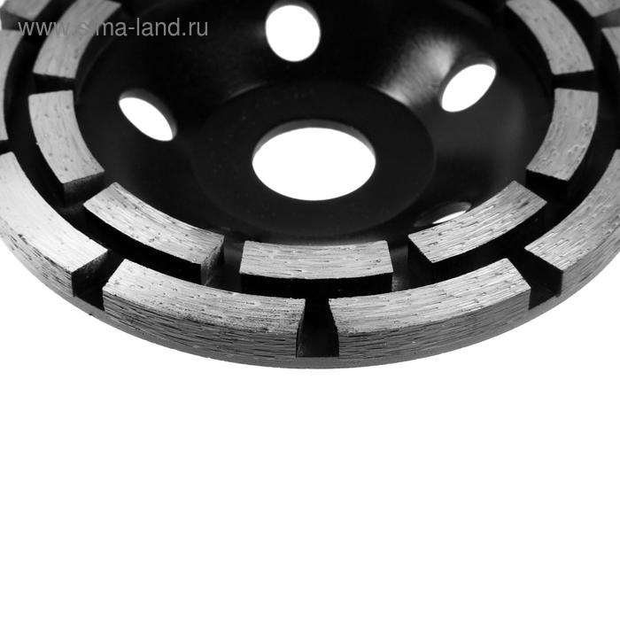 Чашка алмазная зачистная ТУНДРА ПРОФИ, повышенный ресурс, двухрядная, 125 мм Чашка алмазная зачистная ТУНДРА ПРОФИ, повышенный ресурс, двухрядная, 125 мм