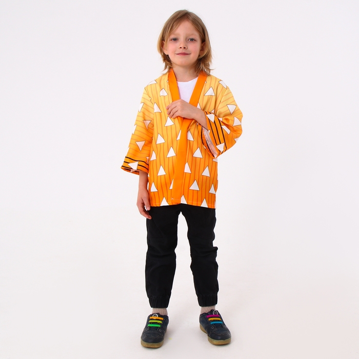 Карнавальное хаори «Демонический клинок», рост 98-152 см, цвет жёлтый Карнавальное хаори «Демонический клинок», рост 98-152 см, цвет жёлтый