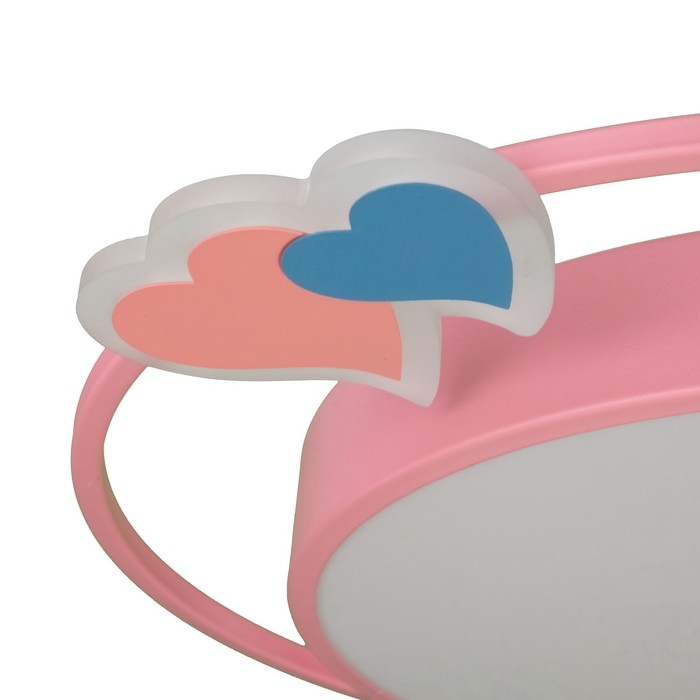 Люстра с ПДУ Люстра с ПДУ "Ритмо" LED 90Вт 3000-6000К розовый 50х54х5,5 см BayerLux