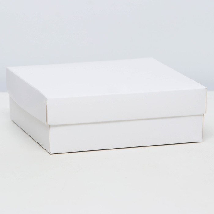 Коробка подарочная складная, упаковка, крышка-дно, белая, 15 х 15 х 5 см Коробка подарочная складная, упаковка, крышка-дно, белая, 15 х 15 х 5 см