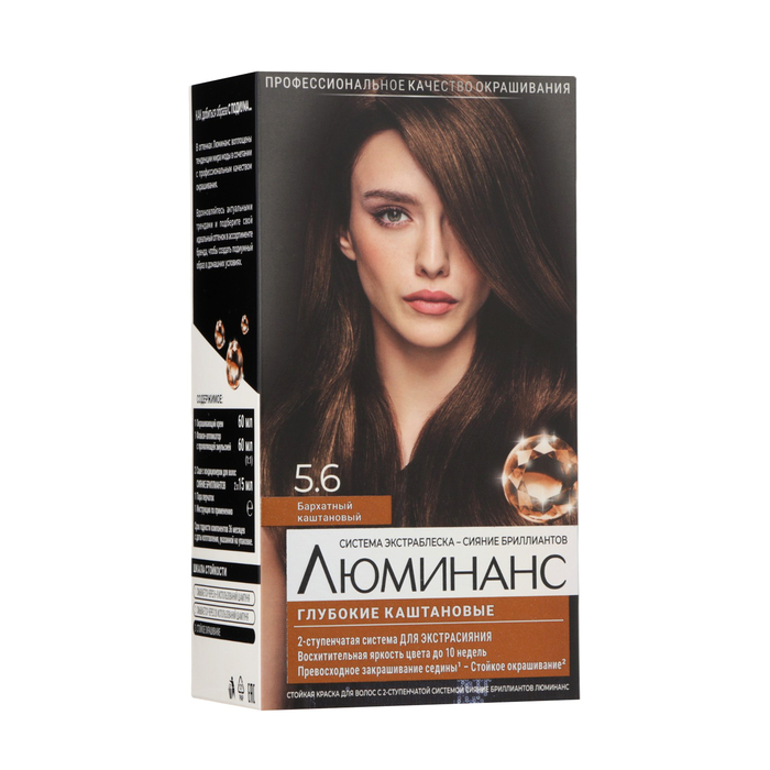 Краска для волос Люминанс 5.6 Бархатный каштановый Краска для волос Люминанс 5.6 Бархатный каштановый