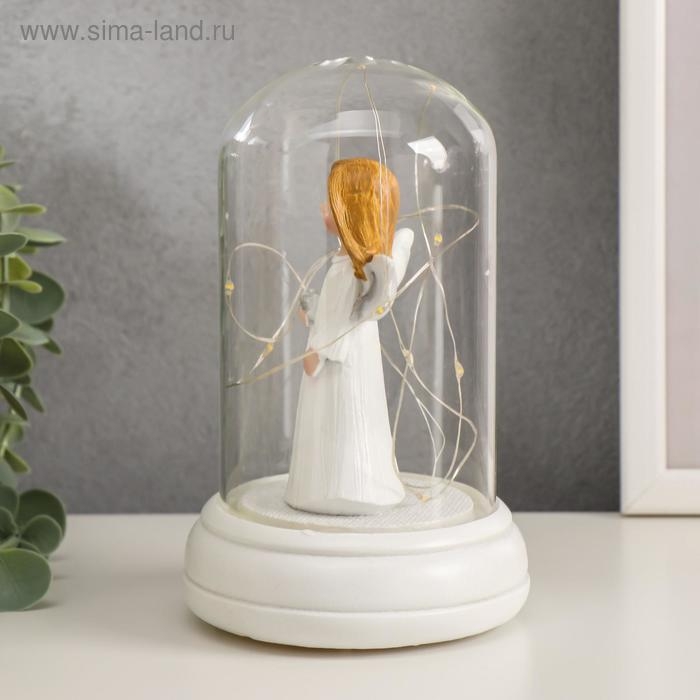 Сувенир полистоун свет  Сувенир полистоун свет "Ангел-девочка с пухлыми щёчками" МИКС 15,7х10,5х10,5 см