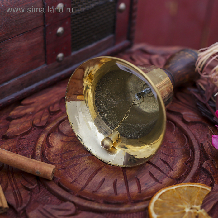 Колокольчик  Колокольчик "Счастье" латунь 8,5х8,5х17 см