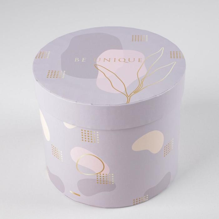 Коробка подарочная круглая, упаковка, «Нежный», 14 х 16 см Коробка подарочная круглая, упаковка, «Нежный», 14 х 16 см