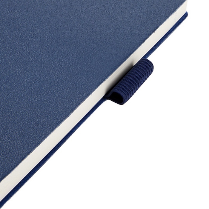 Ежедневник недатированный А5, 128 листов GRAND, интегральная обложка из искусственной кожи, ляссе, кремовый блок 70 г/м2, темно-синий