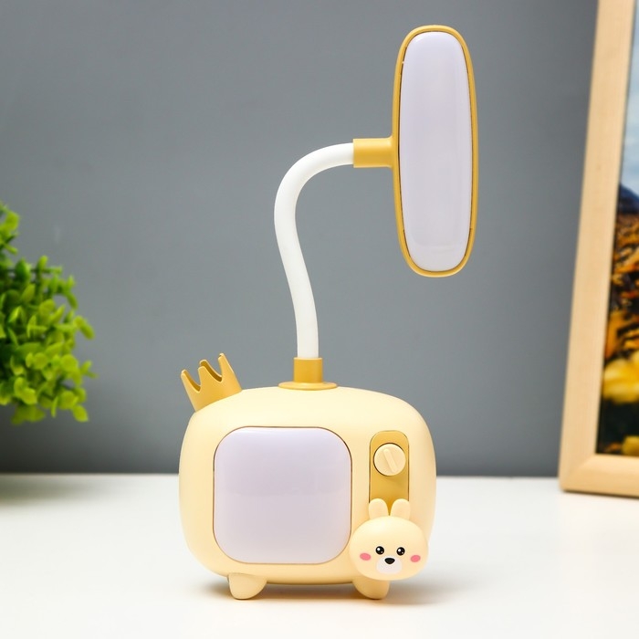 Настольная лампа  Настольная лампа "Зайка" LED 3Вт USB АКБ МИКС 6х9,5х22,5 см RISALUX