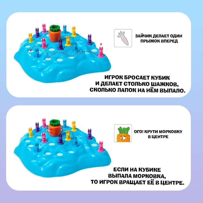 Настольная игра «Ушастые гонки. Зимний забег», 2-4 игрока, 4+ Настольная игра «Ушастые гонки. Зимний забег», 2-4 игрока, 4+