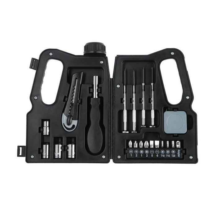 Набор инструментов ТУНДРА, подарочный пластиковый кейс Набор инструментов ТУНДРА, подарочный пластиковый кейс "Канистра", 21 предмет