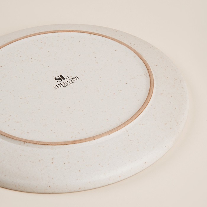 Тарелка керамическая SL Home «Райяс», d=27 см, цвет бежевый Тарелка керамическая SL Home «Райяс», d=27 см, цвет бежевый