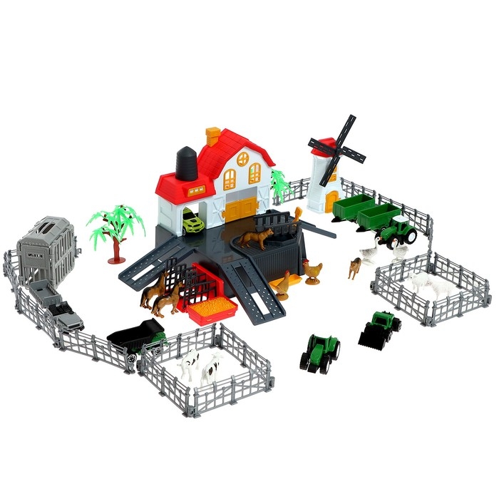 Парковка «Ферма», амбар, вольеры, транспорт, животные Парковка «Ферма», амбар, вольеры, транспорт, животные