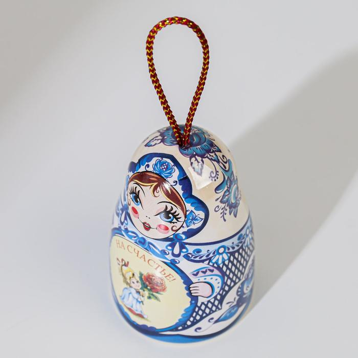 Колокольчик  Колокольчик "Матрешка" На счастье! 7см