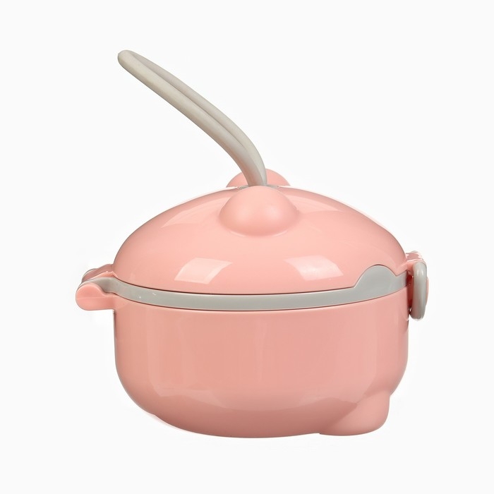 Контейнер для детского питания Мишка 1, 150 мл, цвет розовый Контейнер для детского питания Мишка 1, 150 мл, цвет розовый