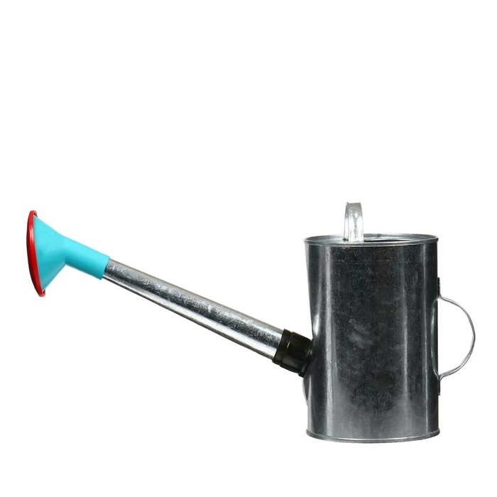 Лейка, 5 л, с рассеивателем, оцинкованная, без рисунка, носик d = 25 мм Лейка, 5 л, с рассеивателем, оцинкованная, без рисунка, носик d = 25 мм