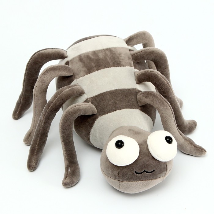 Мягкая игрушка «Паук», 27 см, цвет серый