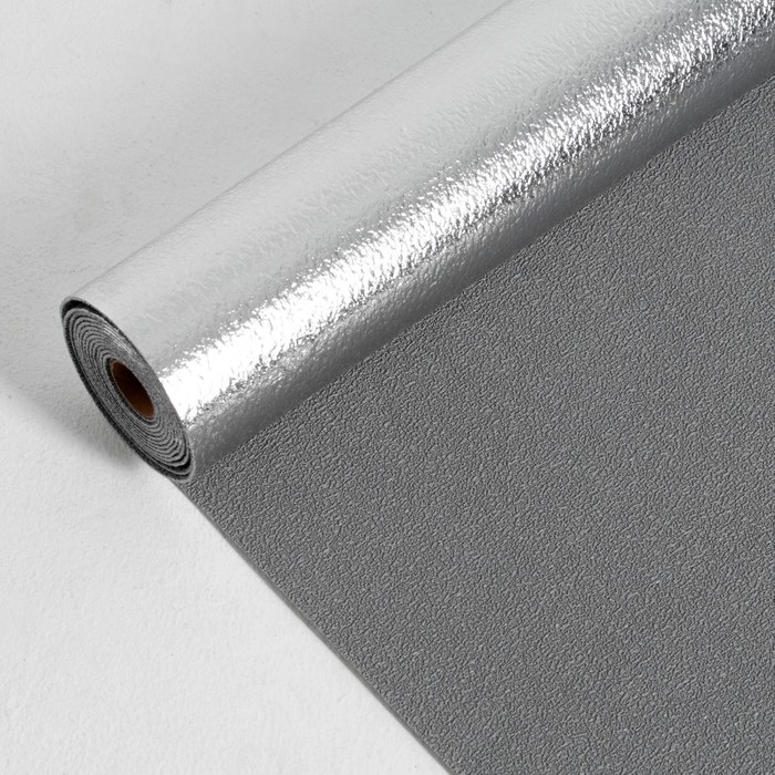 Панель ПВХ самоклеящаяся в рулоне серая, 2,8м, 50см, толщ2мм Панель ПВХ самоклеящаяся в рулоне серая, 2,8м, 50см, толщ2мм