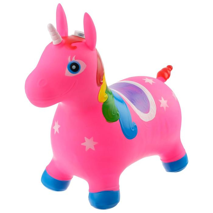 Попрыгун ZABIAKA «Единорог», 68х28х57 см, 1400 г, цвет МИКС Попрыгун ZABIAKA «Единорог», 68х28х57 см, 1400 г, цвет МИКС