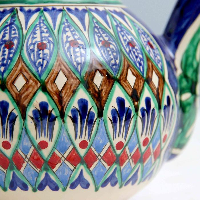 Чайник Риштанская Керамика Чайник Риштанская Керамика "Узоры", 1000 мл, микс
