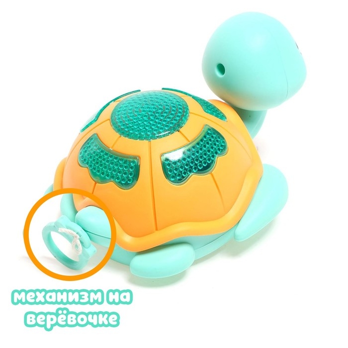 Игрушка заводная «Черепаха», световые эффекты, цвета МИКС Игрушка заводная «Черепаха», световые эффекты, цвета МИКС