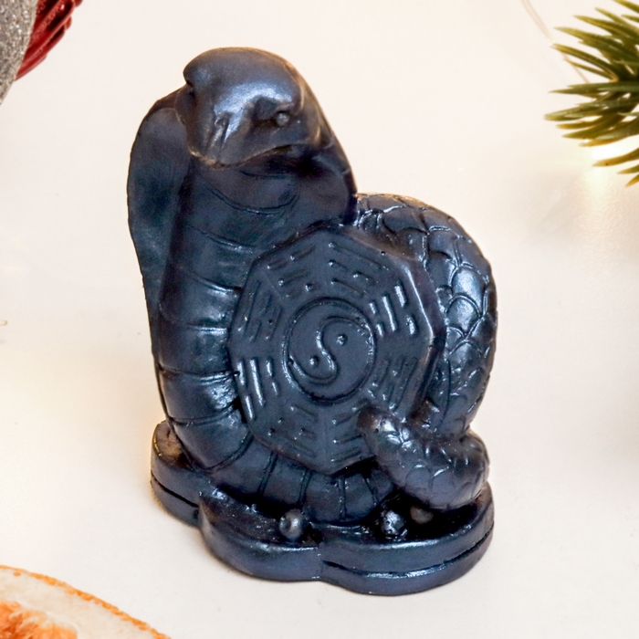 Новый год. Символ 2025. Фигура Новый год. Символ 2025. Фигура "Змея Инь-Ян" синий лунный, 6х5х4см