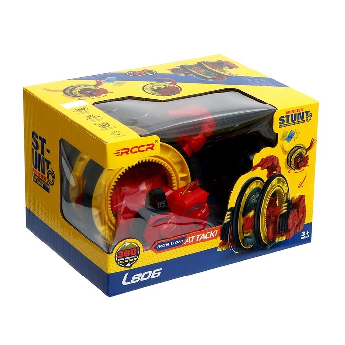 Машинка-перевёртыш «Скорпион», работает от аккумулятора, цвет красный Машинка-перевёртыш «Скорпион», работает от аккумулятора, цвет красный