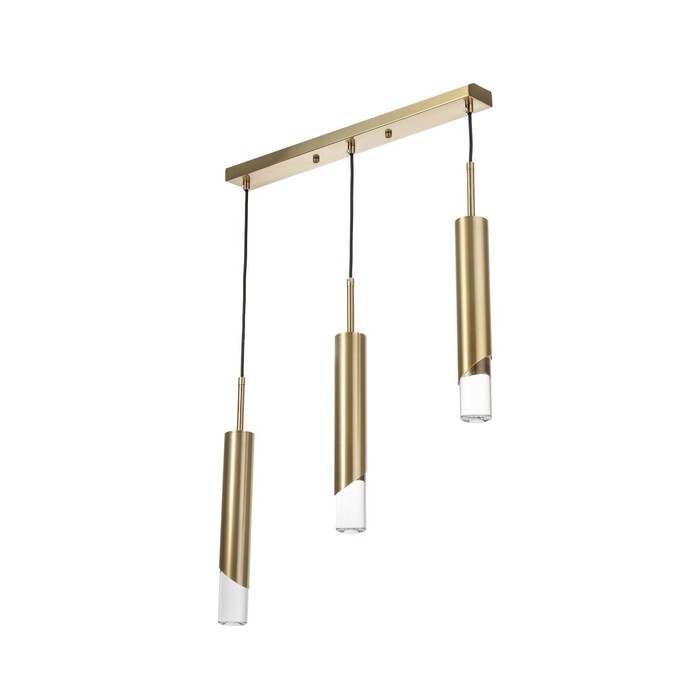 Светильник BayerLux Подвес BayerLuxной Светильник BayerLux Подвес BayerLuxной "Комус" 3хLED 18Вт 4000К золото 50х5х30-180см