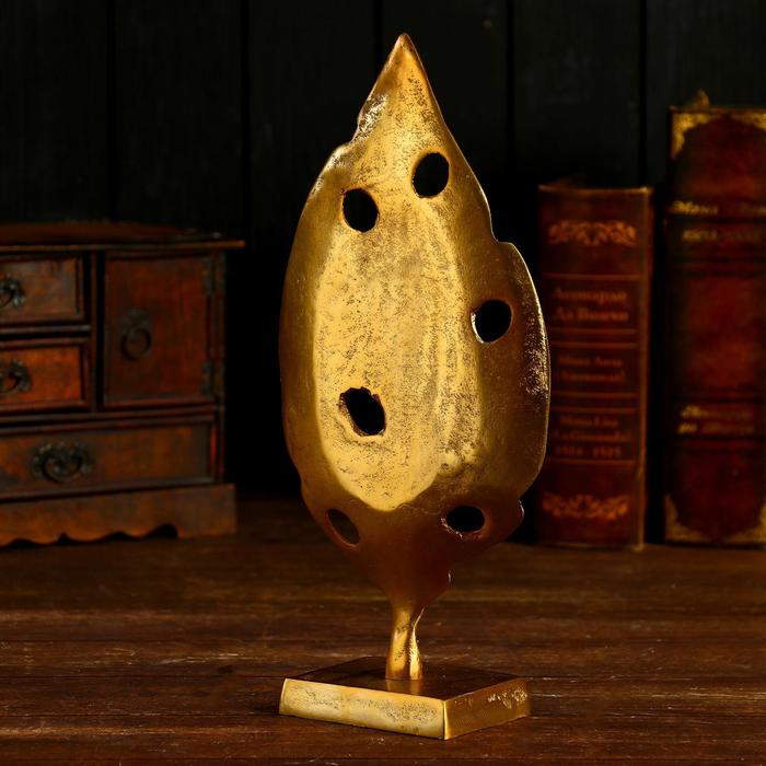 Сувенир  Сувенир "Листик" алюминий 16х8х35 см