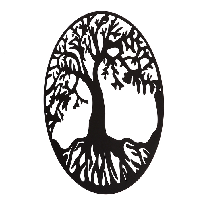 Панно  Панно "Дерево жизни" черное, d-400мм