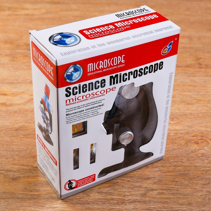 Микроскоп  Микроскоп "Юный исследователь", кратность увеличения 1200х, 400х, 100х, с подсветкой