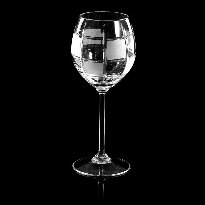 Набор фужеров хрустальных для вина «Шахматы», 300 мл, 6 шт Набор фужеров хрустальных для вина «Шахматы», 300 мл, 6 шт