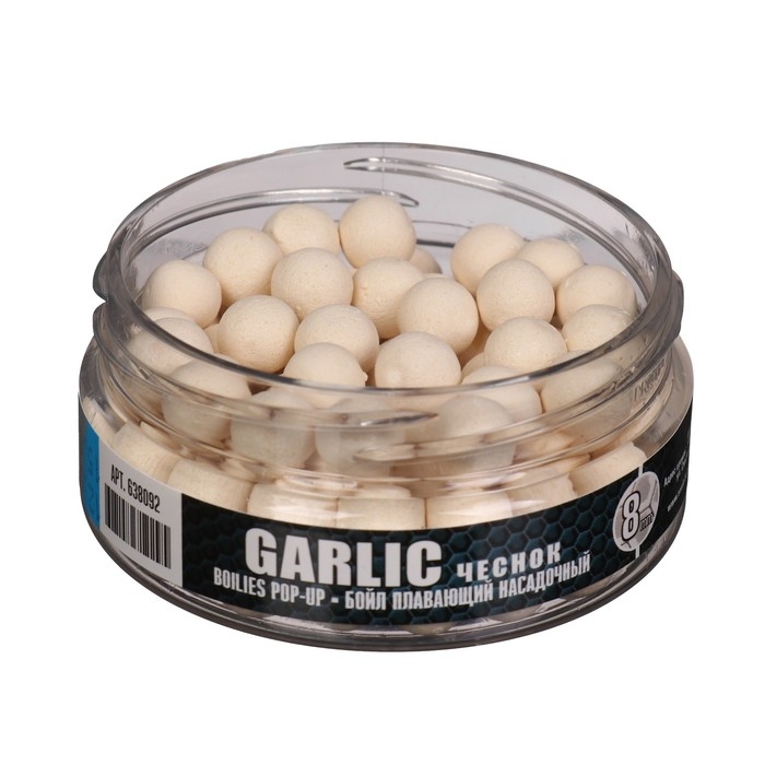Бойлы насадочные плавающие Sonik Baits 8 мм GARLIC MICRON Fluo Pop-ups, 50 мл Бойлы насадочные плавающие Sonik Baits 8 мм GARLIC MICRON Fluo Pop-ups, 50 мл