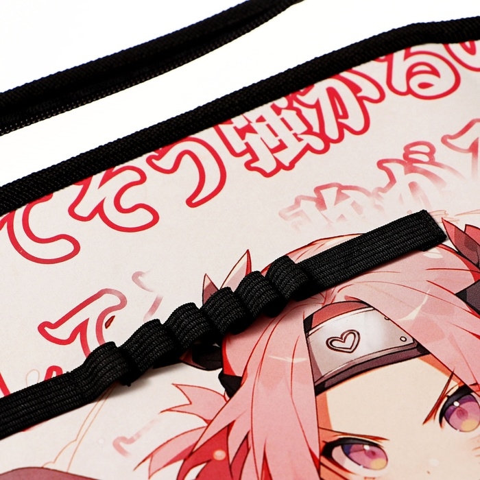 Папка для труда А4, 325 х 230 х 25 мм, молния вокруг, откидная планка, пластиковая, ПТР-1, Calligrata  Папка для труда А4, 325 х 230 х 25 мм, молния вокруг, откидная планка, пластиковая, ПТР-1, Calligrata "Аниме сакура"