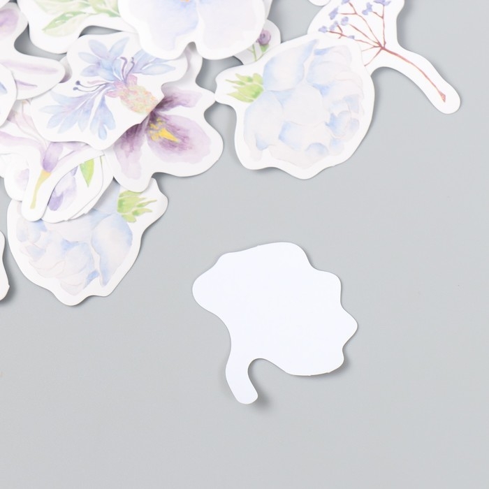 Наклейки для творчества Наклейки для творчества "Фиолетовые цветы" набор 46 шт 4,4х4,4х1,1 см