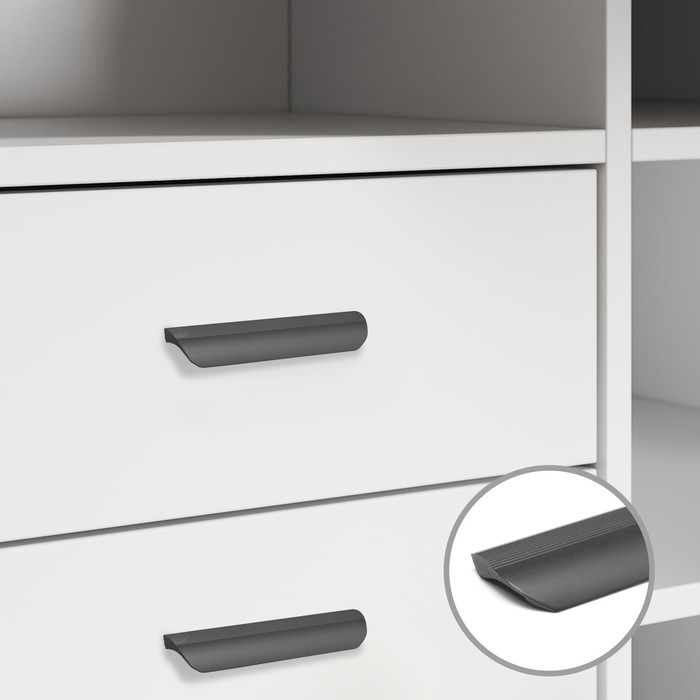 Ручка-скоба CAPPIO RSC030, м/о 96 мм, цвет черный Ручка-скоба CAPPIO RSC030, м/о 96 мм, цвет черный