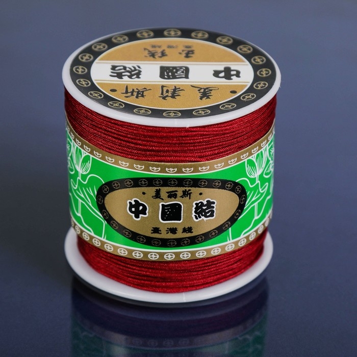 Шнур «Шамбала» длина 100 м, d=1 мм, цвет бордовый Шнур «Шамбала» длина 100 м, d=1 мм, цвет бордовый