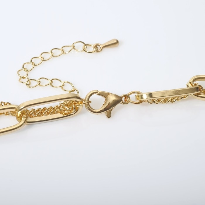 Кулон «Цепь» плоский диск 2 нити, цвет золото, 42 см Кулон «Цепь» плоский диск 2 нити, цвет золото, 42 см