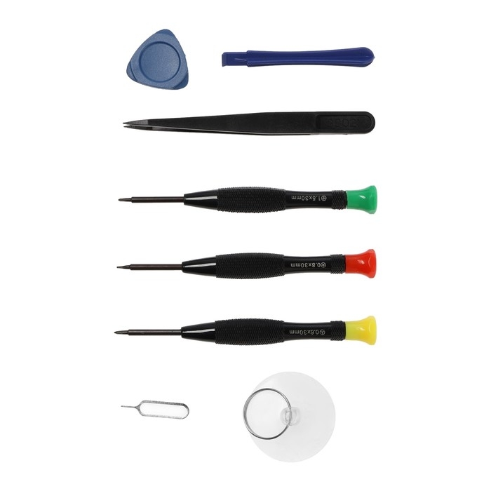 Набор для ремонта телефонов ТУНДРА, отвертки PH00, P0.8, TW0.6 + инструменты, 8 шт. Набор для ремонта телефонов ТУНДРА, отвертки PH00, P0.8, TW0.6 + инструменты, 8 шт.