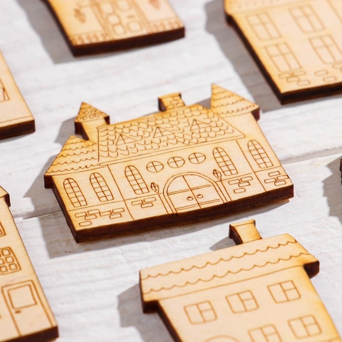 Набор заготовок Набор заготовок "Домики", 10 шт