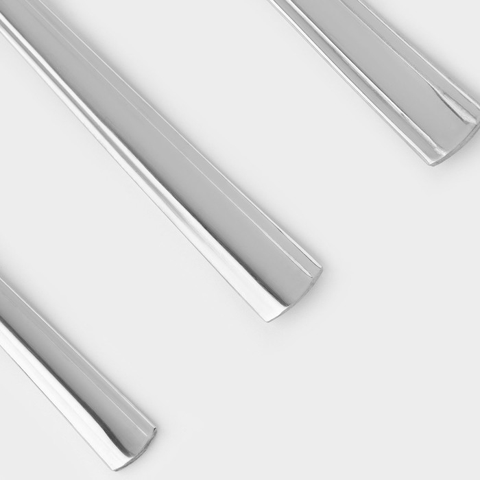 Набор столовый «Торжество», 18 предметов, толщина 2 мм, картонная коробка, цвет серебряный Набор столовый «Торжество», 18 предметов, толщина 2 мм, картонная коробка, цвет серебряный