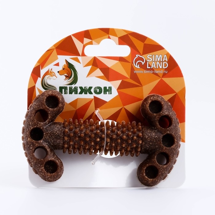 Игрушка для собак  Игрушка для собак "Ключ", TPR+Бамбук, массажная, 12 х 3,5 х 5 см