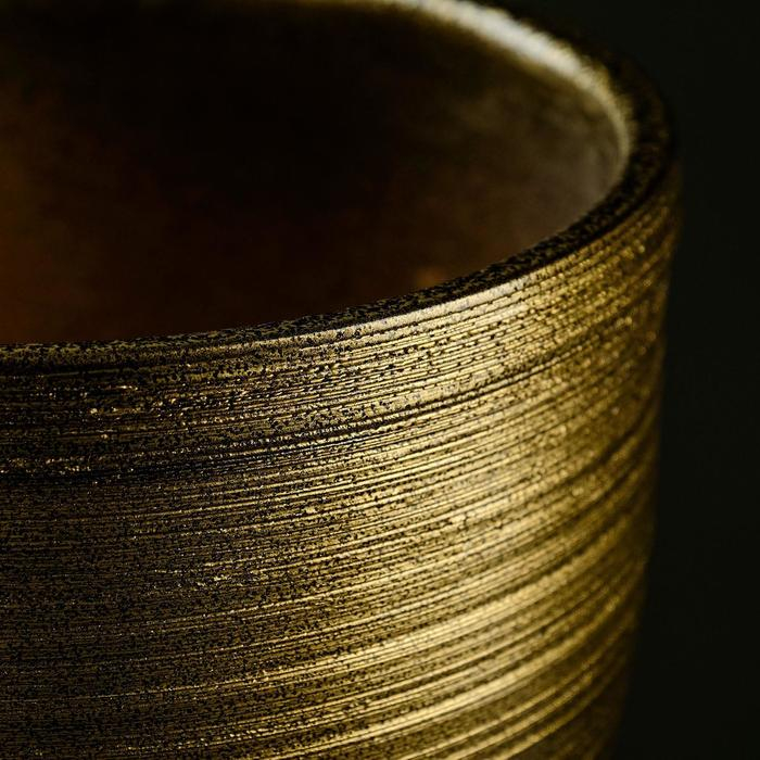 Горшок цветочный  Горшок цветочный "Золото" с поддоном, 8л