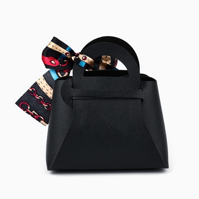 Сумочка подарочная «Чёрная», 12 х 13 х 5.5 см Сумочка подарочная «Чёрная», 12 х 13 х 5.5 см