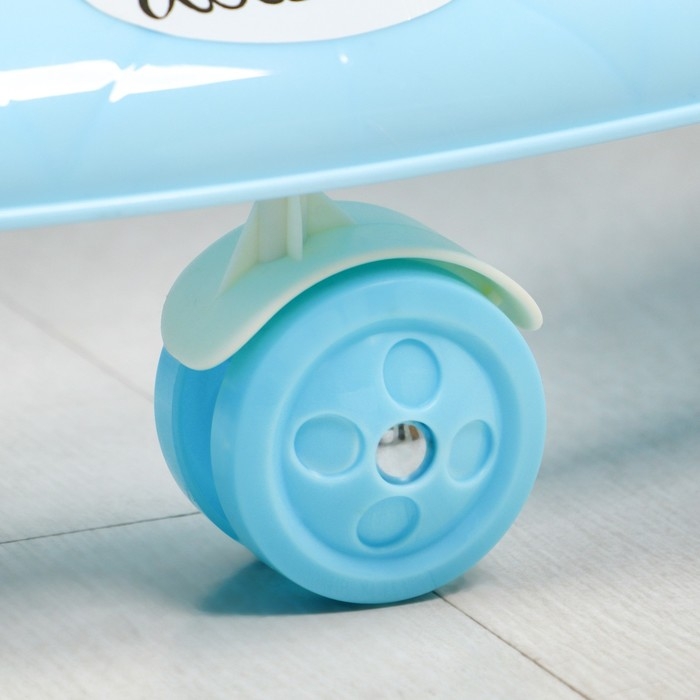 Ходунки FLY, цвет синий/голубой МИКС, 7 колес, музыка, свет