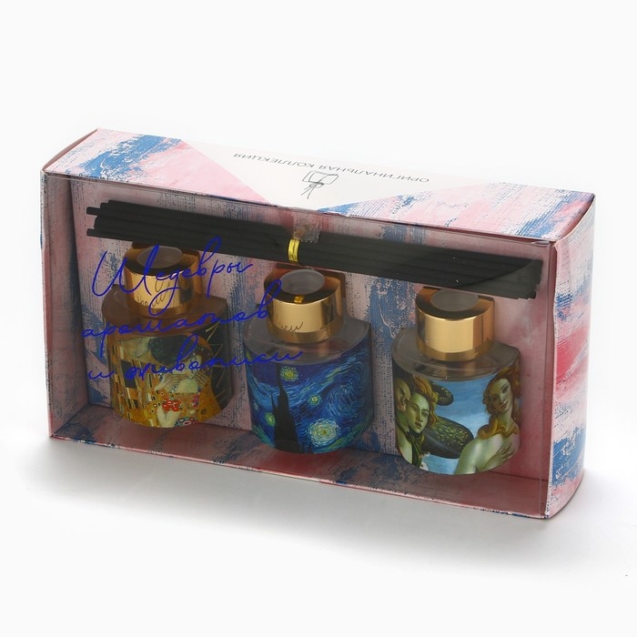 Диффузор ароматический палочки, ароматизатор для дома «Аромадиффузор: Живопись», 3 шт., 50 мл. Диффузор ароматический палочки, ароматизатор для дома «Аромадиффузор: Живопись», 3 шт., 50 мл.