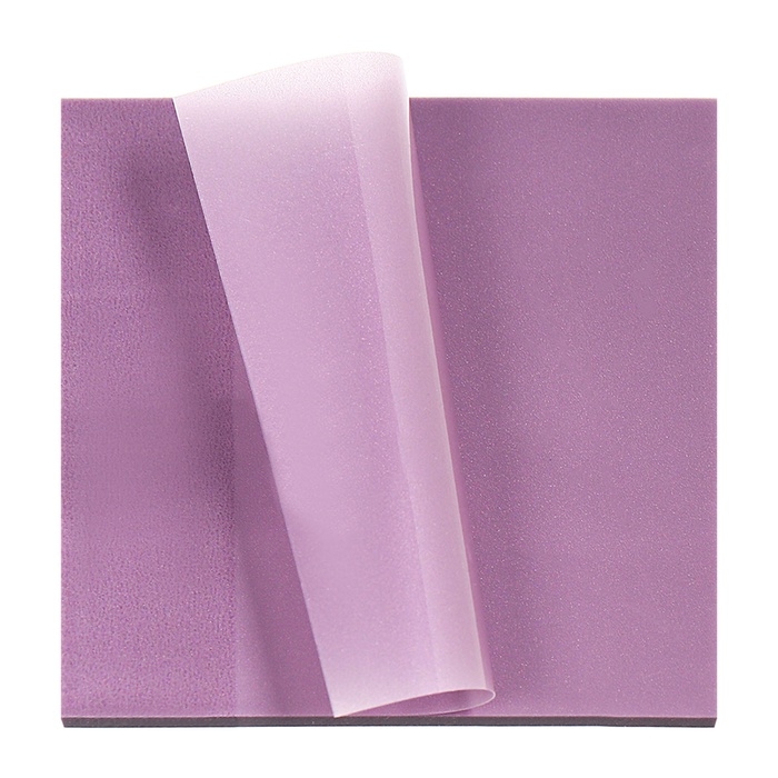 Блок с липким краем 76мм х 76мм 50л пластик прозрачный фиолетовый перламутр Блок с липким краем 76мм х 76мм 50л пластик прозрачный фиолетовый перламутр