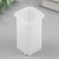 Молд силиконовый &laquo;Прямоугольник, Полоски вертикальные&raquo; 5.7&times;5.7&times;8.7 см