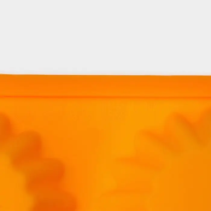 Форма для выпечки Доляна &laquo;Сладости. Круг реб&raquo;, силикон, 28&times;21 см, 12 ячеек, d=6 см, d по дну = 4 см, оранжевая