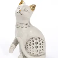Фигурка полистоун &laquo;Котик с золотыми ушками&raquo; 5.2&times;8.5&times;13.2 см