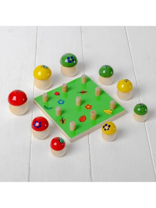 Счётный материал &laquo;Грибочки на полянке&raquo;, набор 9 шт.