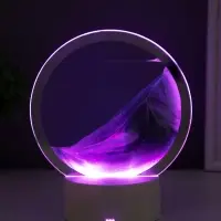 Светильник настольный СТАРТ Sands, LED, 10 Вт, USB, 16&times;16&times;20 см, 3хAA, зелёный