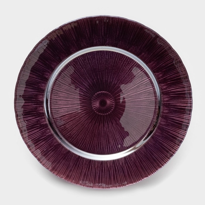 Тарелка - блюдо подстановочное «Чарм», d=33 см, цвет хамелеон Тарелка - блюдо подстановочное «Чарм», d=33 см, цвет хамелеон